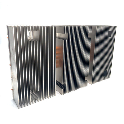 Plating Nickel Surface Heat Pipe Heat Sink With CNC Anodizing Processing