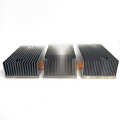 Plating Nickel Surface Heat Pipe Heat Sink With CNC Anodizing Processing