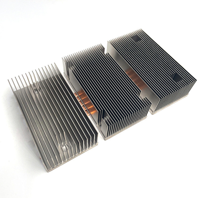 Plating Nickel Surface Heat Pipe Heat Sink With CNC Anodizing Processing