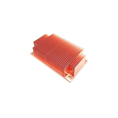 Wave Zipper Copper Skived Fin Heat Sink For Electronic Equipment ISO9001