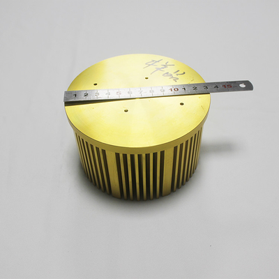 Anodizing Golden 50W Cold Forged Pin Fin Heat Sink For LED Grow Light