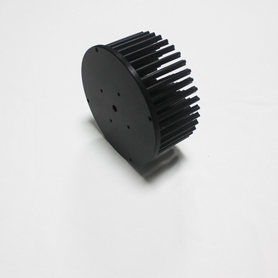 Black Anodizing Round Cold Forging Heat Sink For With Existing Mold Dia 110mm