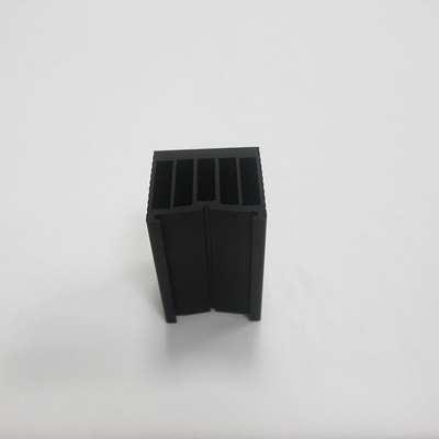 Light Black Aluminum Profile Heat Sink With Anodizing Surface Treatment