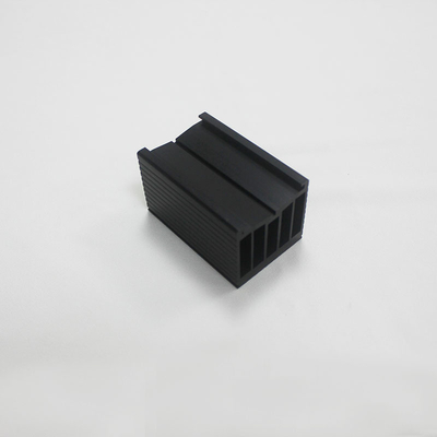 Light Black Aluminum Profile Heat Sink With Anodizing Surface Treatment