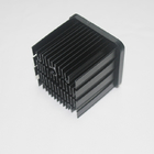 Square Pin Fin 62mm Cold Forged Heat Sink For Electronic Equipment Black Anodized