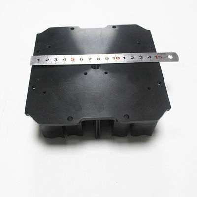 Black Anodizing Cold Forging Heat Sink For LED Lighting Width 150mm
