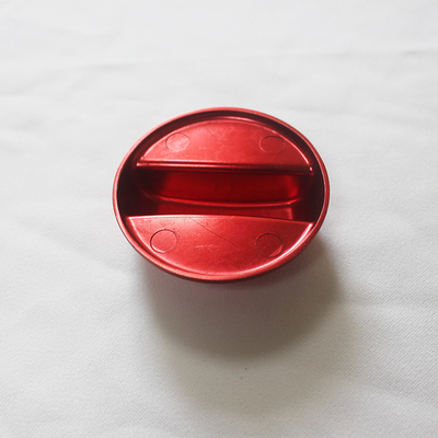 Anodizing Red Fuel Tank Filler Cap Parts , CNC AL2024 Die Casting Components