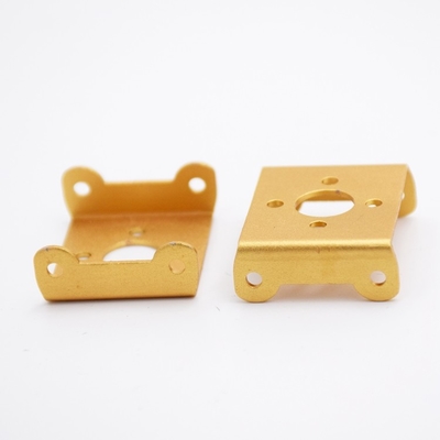 Waterproof AL5052 Stainless Steel Stamping Parts With Painting Gold Surface Treatment