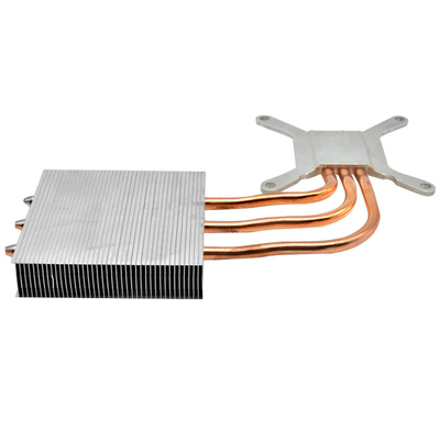 AL5052 3pcs Copper Heat Pipe Radiator For CPU Cooler Rustproof Durable