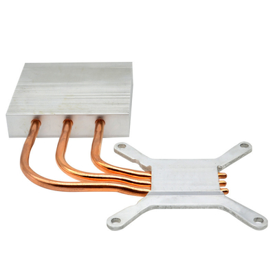 AL5052 3pcs Copper Heat Pipe Radiator For CPU Cooler Rustproof Durable