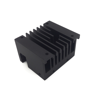 Anodized Black Aluminum Extruded Heat Sink With CNC Machine Rustproof