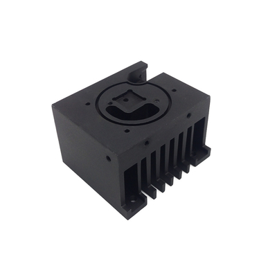 Anodized Black Aluminum Extruded Heat Sink With CNC Machine Rustproof