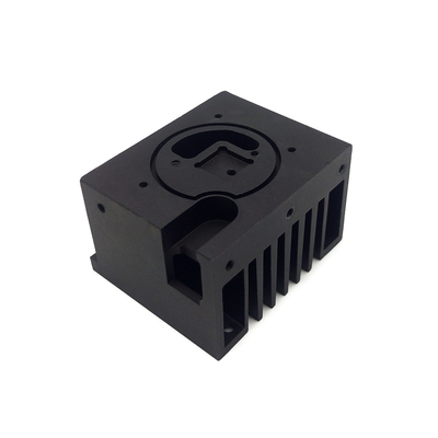 Anodized Black Aluminum Extruded Heat Sink With CNC Machine Rustproof