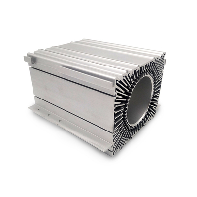 Square rustproof Aluminum Extrusion Heat Sink With Anodizing Nature Flexible