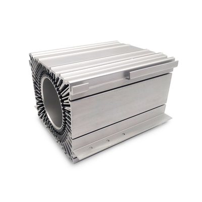 Square rustproof Aluminum Extrusion Heat Sink With Anodizing Nature Flexible