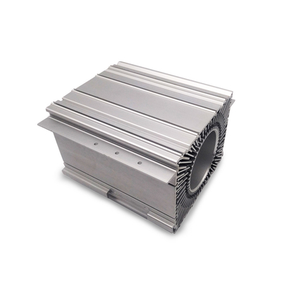 Square rustproof Aluminum Extrusion Heat Sink With Anodizing Nature Flexible