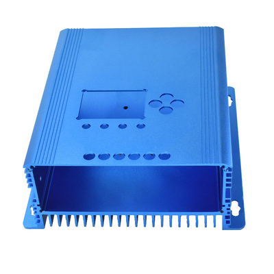 Electronics Housing Extruded Aluminium Enclosure OEM Anodizing Blue