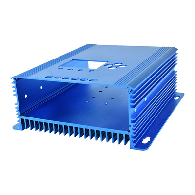 Electronics Housing Extruded Aluminium Enclosure OEM Anodizing Blue