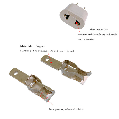 Copper Customized Metal Stamped Parts For Socket Shrapnel High Precision