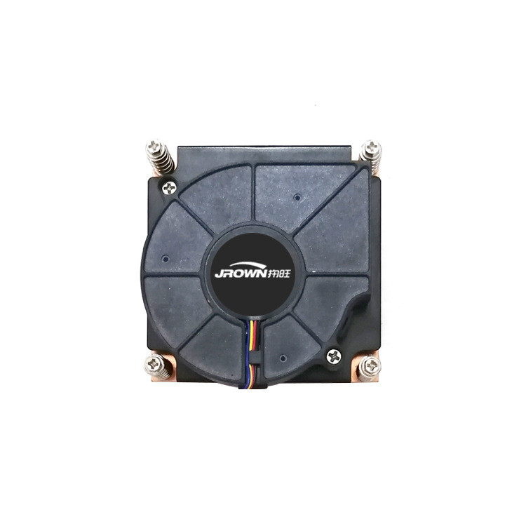 81x81x26mm Higher Power Cooper Skived Heat Sink With Cooling Fan