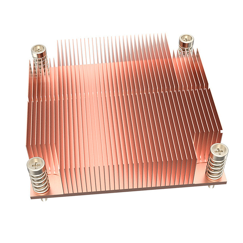 88X88XX25mm Passivation/650 Copper C1100 Intel 1700 Skived 120W Heat Sink