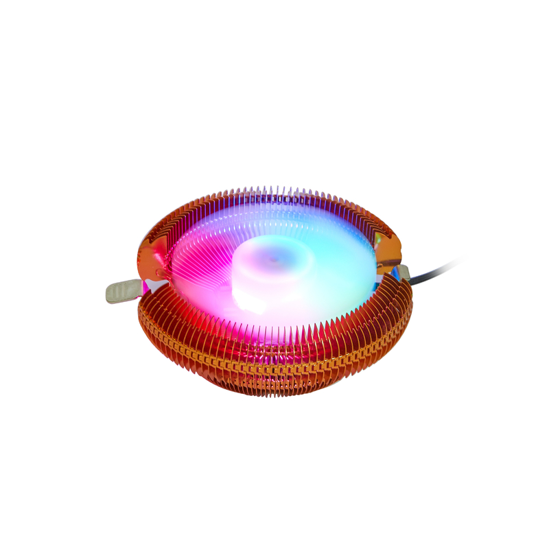 RGB Led Lighting CPU Cooling Radiator For IntelLGA775 Core2DUO AL1050 22 DBA